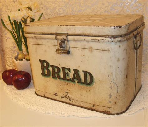 vintage 2 door metal cake and bread box|Vintage Bread and Cake Box .